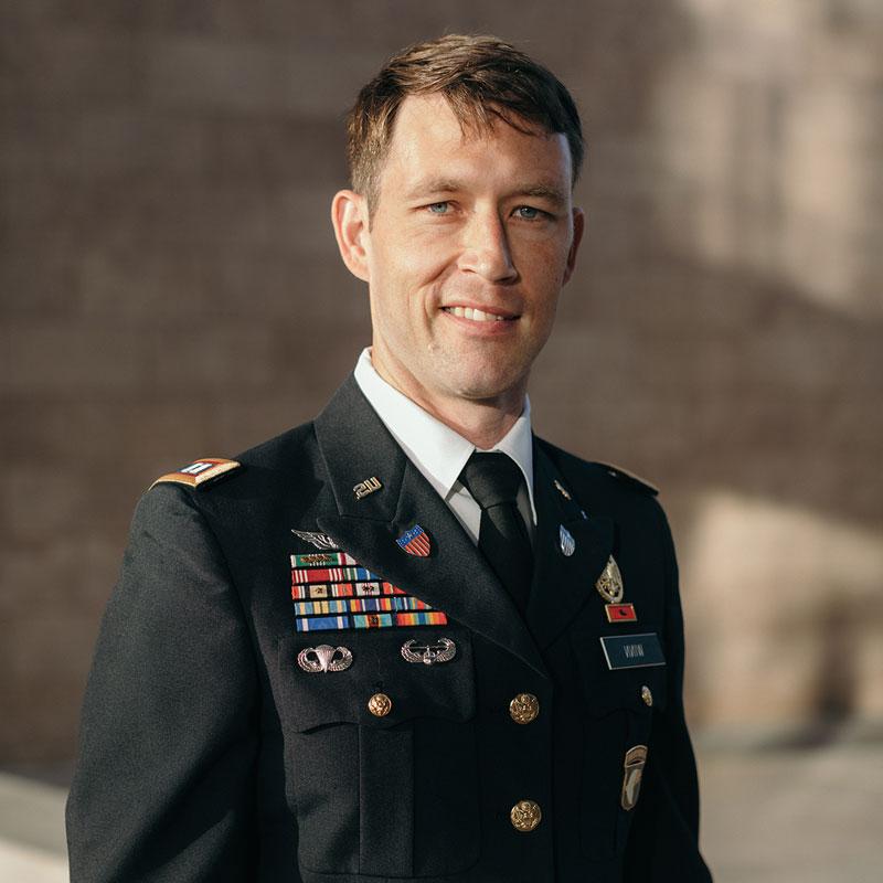 Male in military uniform